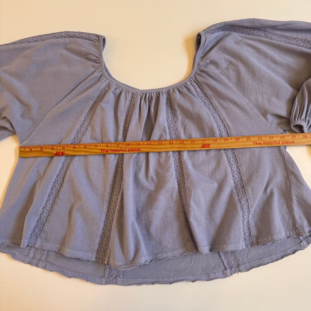 Free People Marla Long Balloon Sleeve Flowy Boho Size Medium Festival Relaxed - Picture 5 of 12